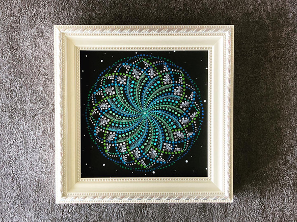 点描画曼荼羅 「螺旋」 その他アート ao✱makana 通販 12167800