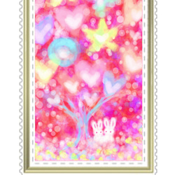 うさぎの84円切手4枚セット❀オリジナル❀ 2枚目の画像