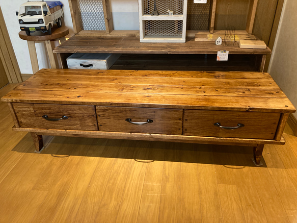 creema限定 120サイズ　アンティーク　男前なテレビ台　テレビボード　取手も色も好きなものから選べます^_^ 