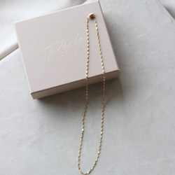 【Perle de blanc Jewelry】New 14kgf classical figaro choker 3枚目の画像