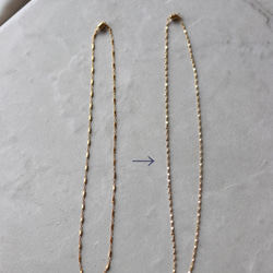 【Perle de blanc Jewelry】新款14kgf古典費加羅頸鍊 第2張的照片