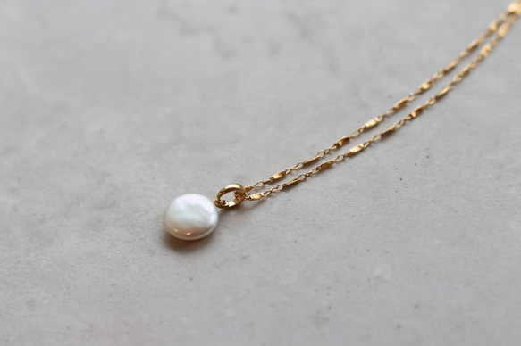 【Perle de blanc Jewelry】新款14kgf古典費加羅頸鍊 第13張的照片