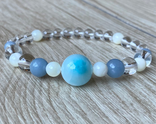 心と愛の平和、そして最高の癒しを…/13ミリ大粒ラリマー