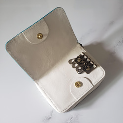 ワニ革 　レディース・メンズ　キャッシュレス時代のミニ財布 極小　オールインワン財布　クロコ　型押しには無い本物の魅力 10枚目の画像