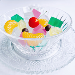 リアルサイズ 夏のフルーツみつ豆 オブジェ フェイクスイーツ 食品