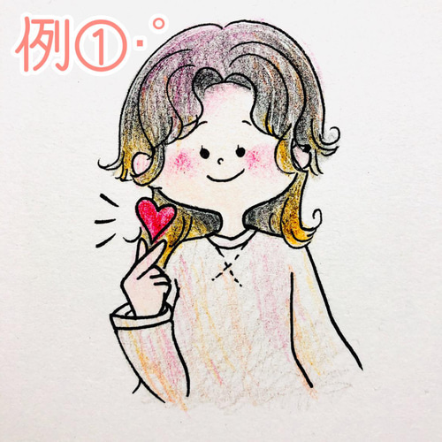 世界にひとつだけ♪色鉛筆でほっこり似顔絵イラスト描きますꕀ