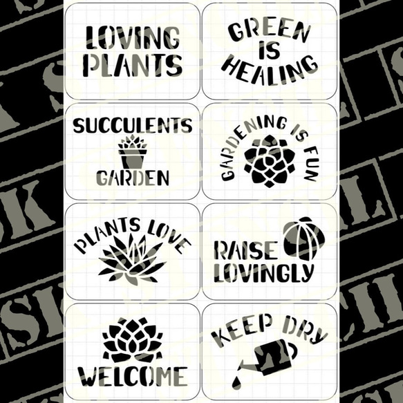 ステンシルシート 【S-26】 その他素材 ⚠プロフ必読⚠SK STENCIL 通販 