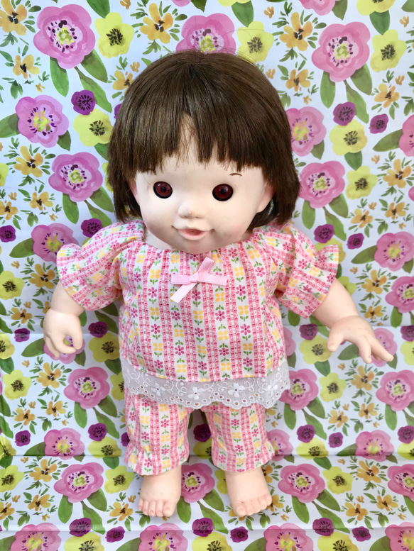 ぽぽちゃんのお花模様のパジャマ おもちゃ・人形 hokusou 通販｜Creema 