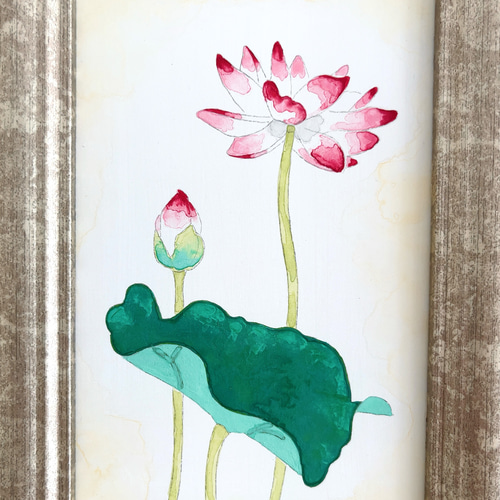 Creema限定 日本画/原画《蓮》 絵画 Blancheur art 通販 Creema限定 日本画/原画《蓮》 絵画 Blancheur art 通販