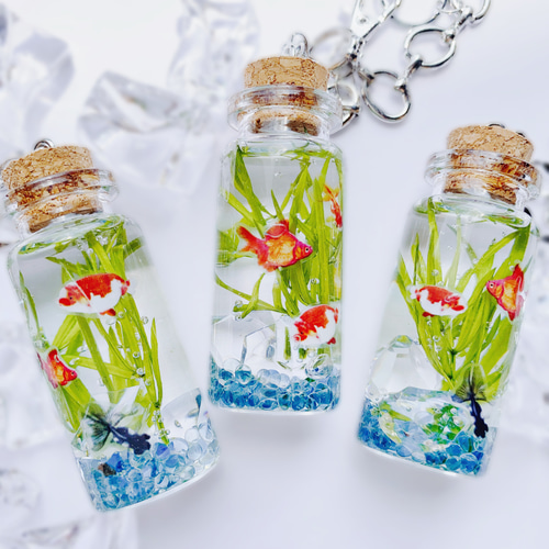 金魚のサマーピアス サージカルステンレス 金属アレルギー対応 ピアス