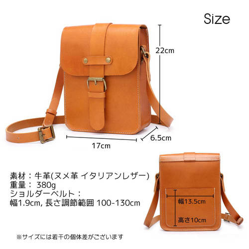 ショルダーバック　レザークラフト　ハンドメイド　ヌメ革　キャメル 楽天市場】本革 ショルダーバッグ レザー キャメル ヌメ革 ミニ
