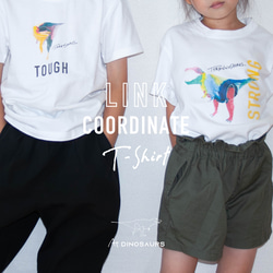 「TOUGH」タルボサウルスTシャツ（キッズ〜大人サイズ）/AT303-21 5枚目の画像