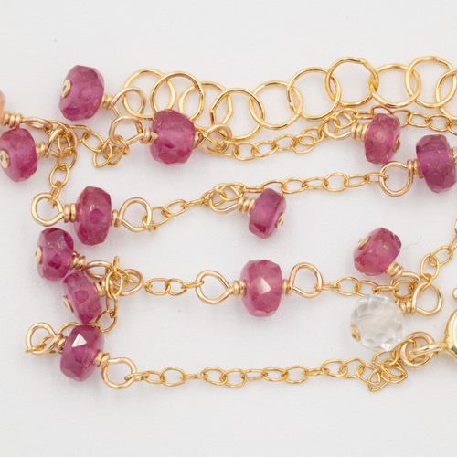 ルビーのブレスレット ブレスレット chicolo 通販 12188964｜Creema