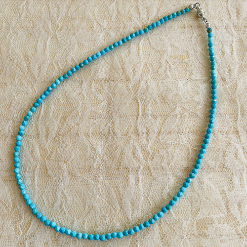 再入荷】大人気！天然石ターコイズ（トルコ石）ネックレス ネックレス