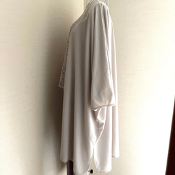 ロングカーディガン　軽くて便利、シワにならない♡ドルマン袖でふっくら袖とも好相性◎選べる色・受注　春夏も活躍◎ 5枚目の画像