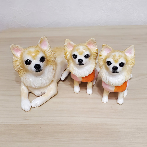 オーダーメイド愛犬のそっくりフィギュア 大きいサイズ その他置物