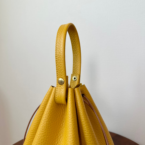 PELLICO ペリーコ 巾着 バッグ ハンドバッグ レア ブラウン イエロー PELLICO ペリーコ 巾着 バッグ ハンドバッグ レア ブラウン イエロー