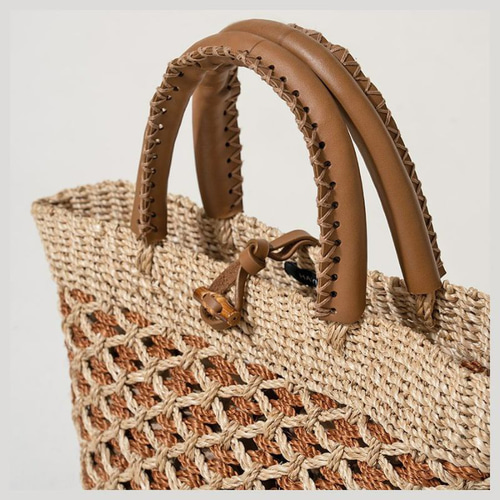 かごバッグ 　ハンドバッグ　ブラウン odds｜かごバッグ ARAROG ROUND SHOULDER BAG アルログラウンド