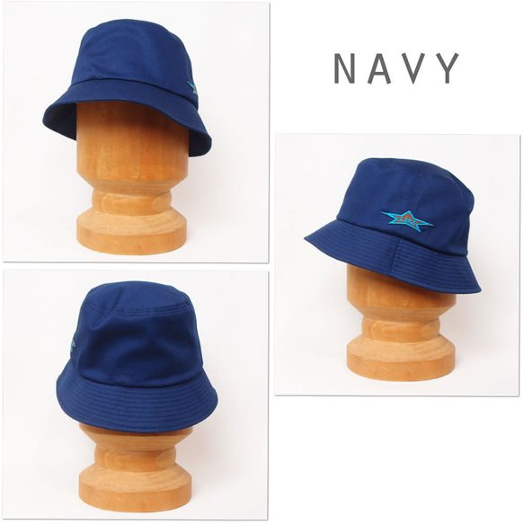 平天バケットハット・ロゴ/フリーサイズ UV たためる帽子 9枚目の画像