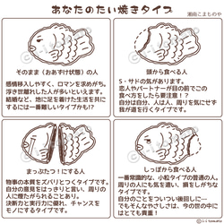 たい焼きTシャツ・カラーA  子供ー大人XL　選べる6カラー  あなたを鯛焼きに例えると？  タイヤキ診断 4枚目の画像