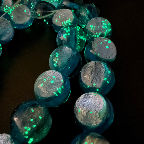 花梨 ガラスペン木軸 No.5 ホタルガラス とんぼ玉 ボルト