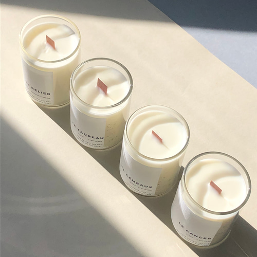 星座シリーズ 双子座と蟹座のキャンドルホルダー