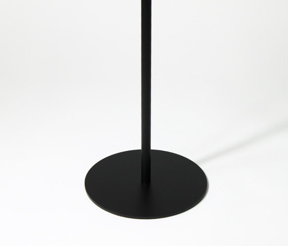 スリムテーブル 丸 黒 白 ブラック ホワイト おしゃれ 花瓶台 ディスプレイスタンド 高さ約75cm サイドテーブル 12枚目の画像