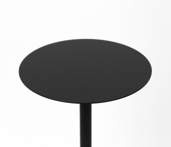 スリムテーブル 丸 黒 白 ブラック ホワイト おしゃれ 花瓶台 ディスプレイスタンド 高さ約75cm サイドテーブル 11枚目の画像