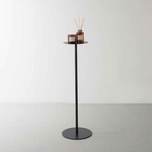 スリムテーブル 丸 黒 白 ブラック ホワイト おしゃれ 花瓶台