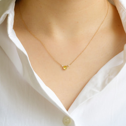 littlest bouquet Diamond Necklace Yellow lily 2枚目の画像