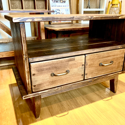 お値段交渉可】レトロ・アンティーク テレビボード 引き取り現金払い限定