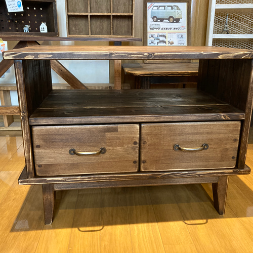 creema限定 テレビ台 テレビボード アンティーク 取手も色も好きなもの