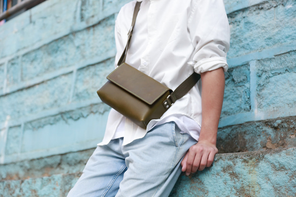 新商品キャンペーン中！フラットショルダーバッグ 軽量 メンズ 男性 父の日 13枚目の画像