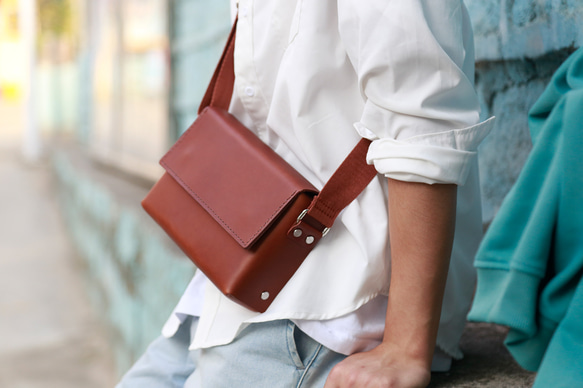 新商品キャンペーン中！フラットショルダーバッグ 軽量 メンズ 男性 父の日 11枚目の画像