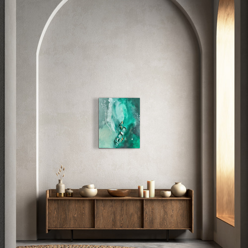 現代アート 45.5×38㎝ 大きめ モダン アートパネル インテリア 抽象画