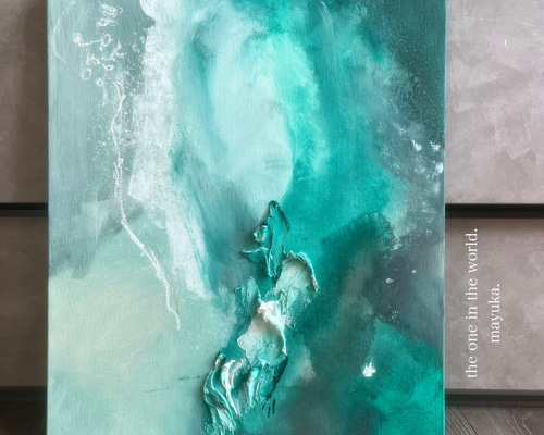 現代アート 45.5×38㎝ 大きめ モダン アートパネル インテリア 抽象画