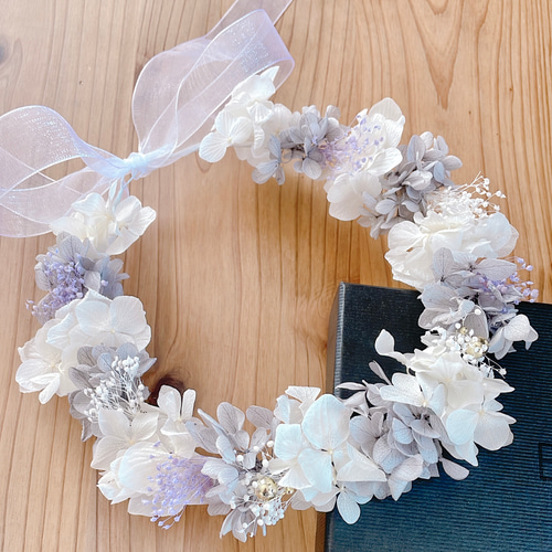 新色》花冠 ベビーキッズ 花かんむり 【ゴールドパール