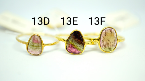 watermelon tourmaline ring ウォーターメロントルマリン　リング　バイカラートルマリンリング 13枚目の画像