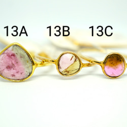 watermelon tourmaline ring ウォーターメロントルマリン　リング　バイカラートルマリンリング 12枚目の画像