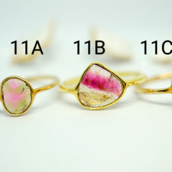 watermelon tourmaline ring ウォーターメロントルマリン　リング　バイカラートルマリンリング 7枚目の画像