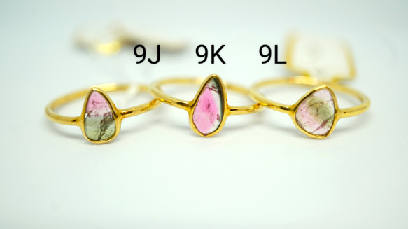 watermelon tourmaline ring ウォーターメロントルマリン　リング　バイカラートルマリンリング 6枚目の画像