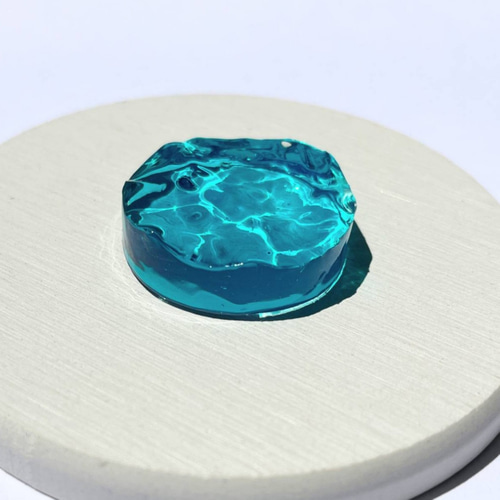 コバルトブルーの海の置き物☆/ レジン / 波 その他インテリア雑貨 華 