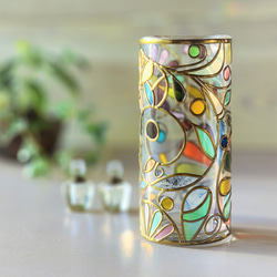 Order :Cylindrical glass flower vase Elf forest Gold 第8張的照片