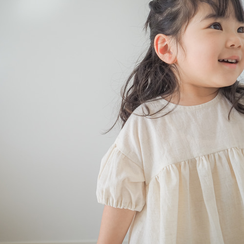 マシュマロワンピース(きなり)☆ベビー服 女の子 70サイズ 80