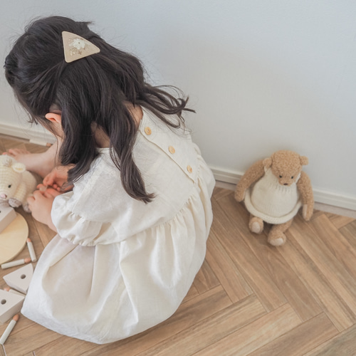 マシュマロワンピース(きなり)☆ベビー服 女の子 70サイズ 80