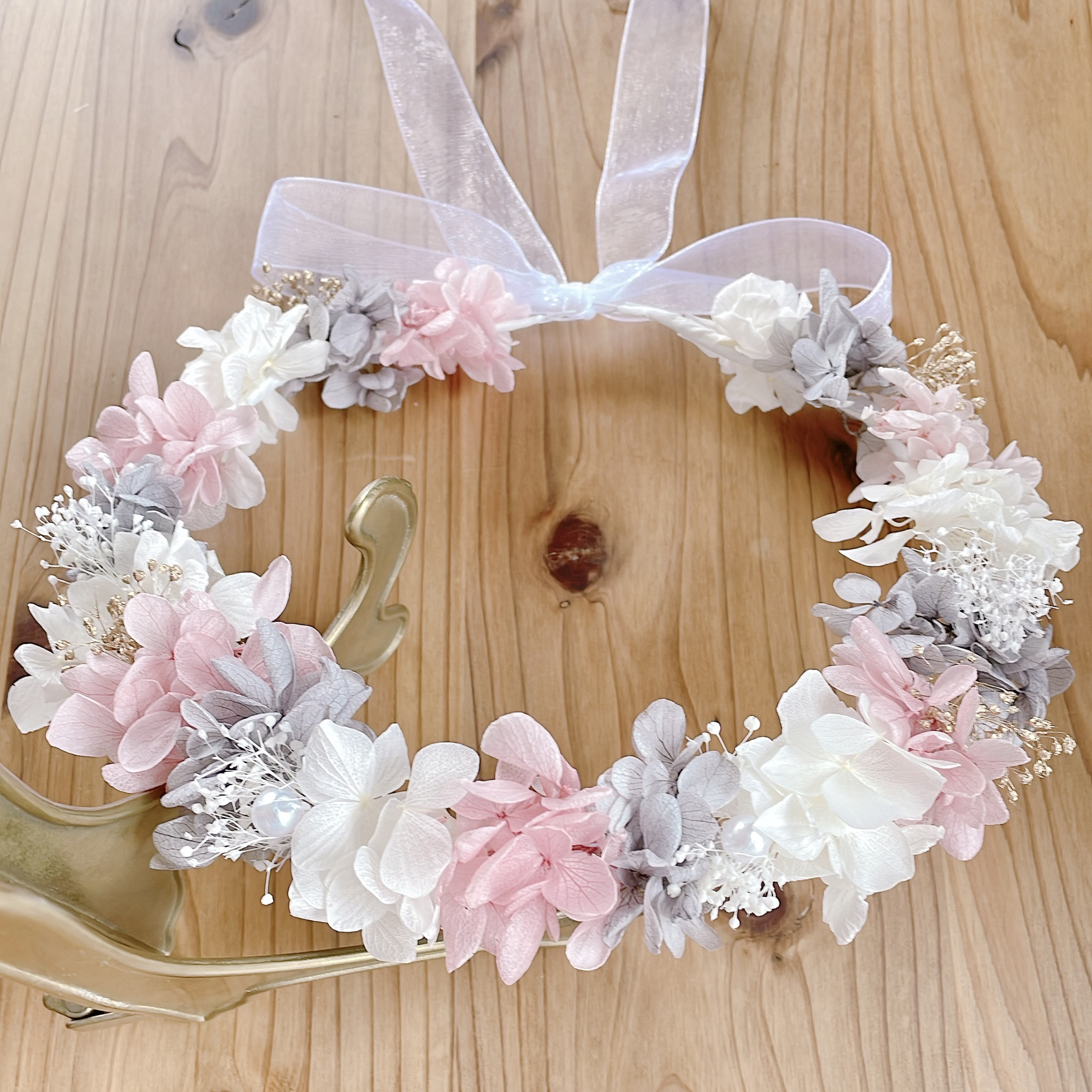 花冠　 pink baby wedding♪ 　大人♪ 花冠 pink baby wedding♪ 大人♪