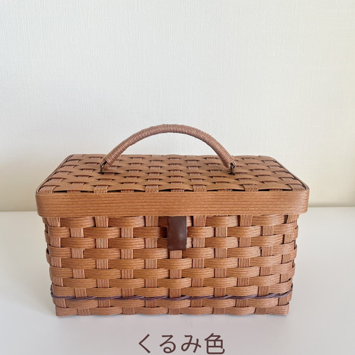 ナチュラルバスケットのマスクケース⭐︎箱ごと隠してすっきり収納