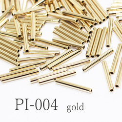 【約30個】パイプパーツ12×1.5mm《PI-004》（金色） 1枚目の画像