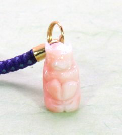 宝石珊瑚   さんご・メンズ　アクセサリ－ ・ジュエリ－　ネック・ストラップ　根付　No－00663