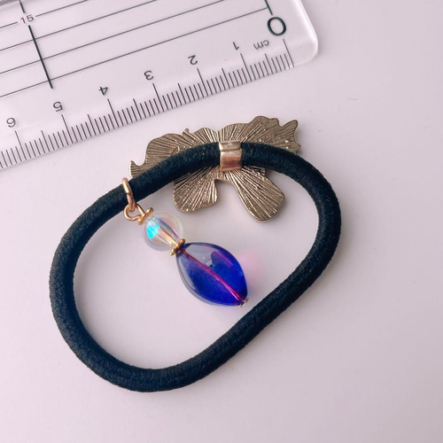 No.1644】UVレジン ゆめかわ ユニコーン ヘアゴム ヘアゴム うさにゃん